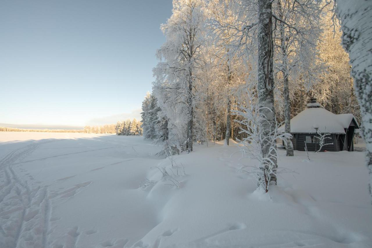 Laehderinne - 2 Bedroom Log Cabin, Private Beach, Wifi & Sauna Puolanka 外观 照片