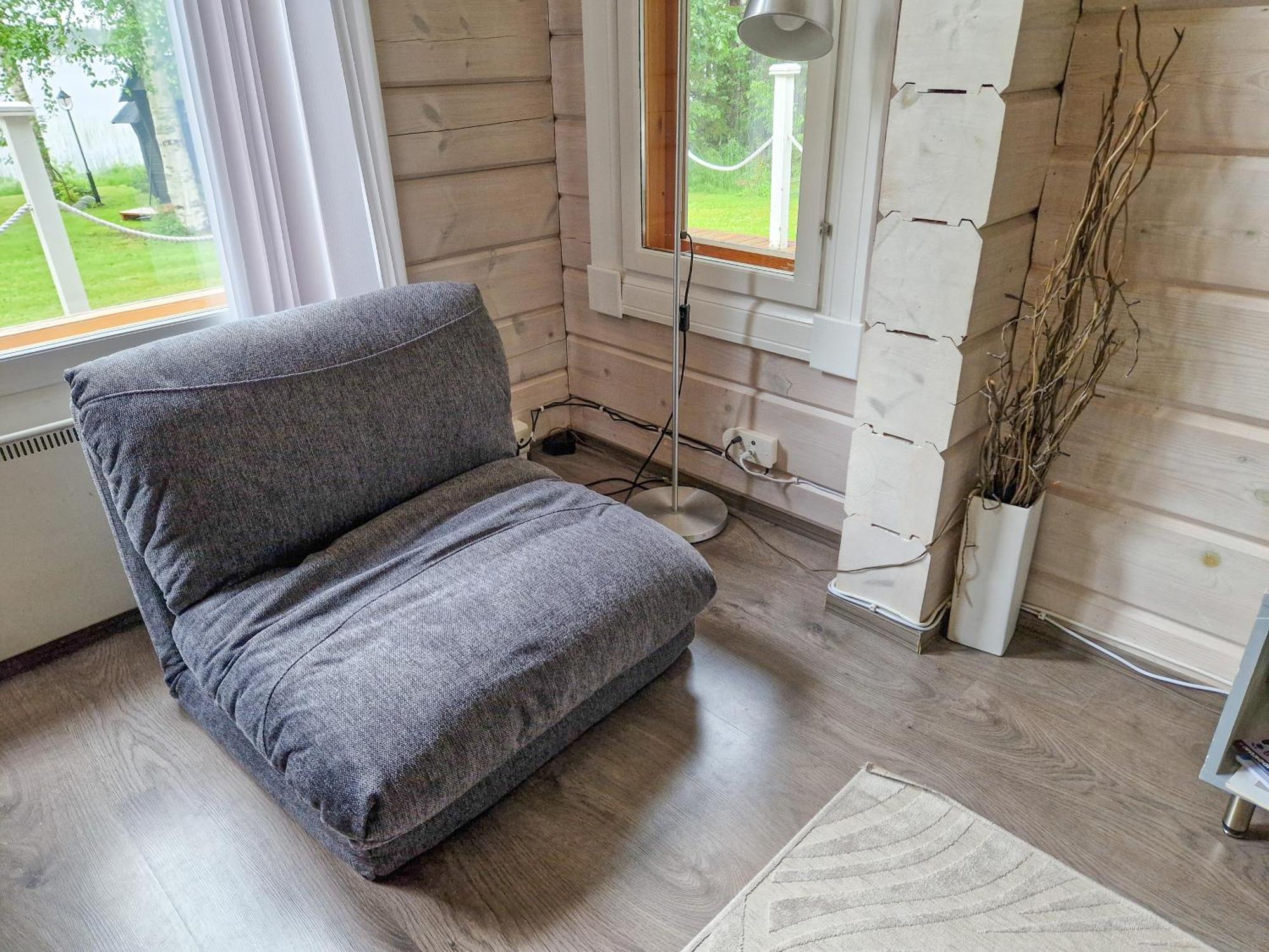 Laehderinne - 2 Bedroom Log Cabin, Private Beach, Wifi & Sauna Puolanka 外观 照片